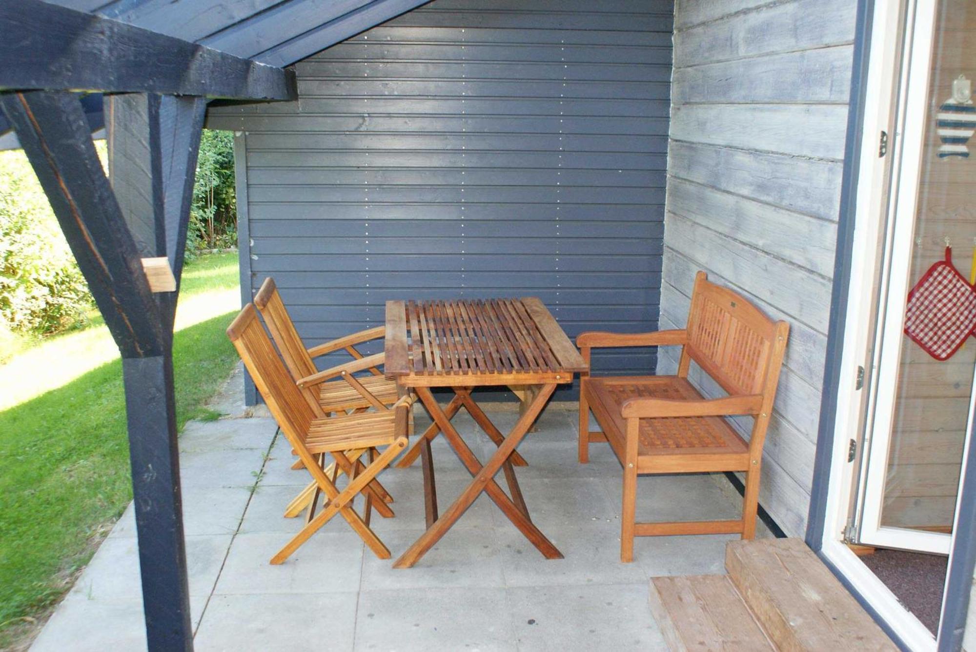 Vila Blockhaus Mit Parkplatz Vor Der Ha Damp Exteriér fotografie